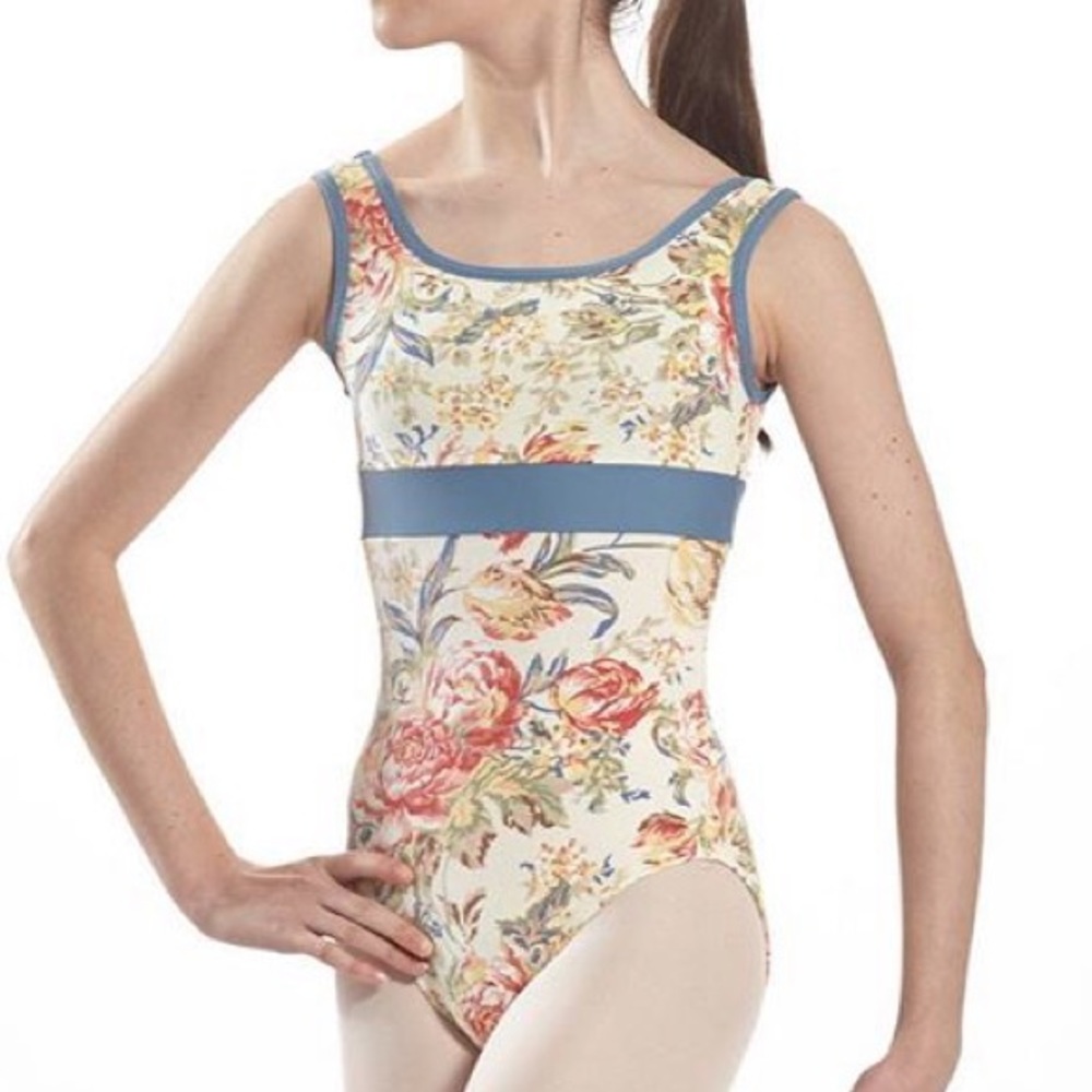 Floral leotard size XS/Petite